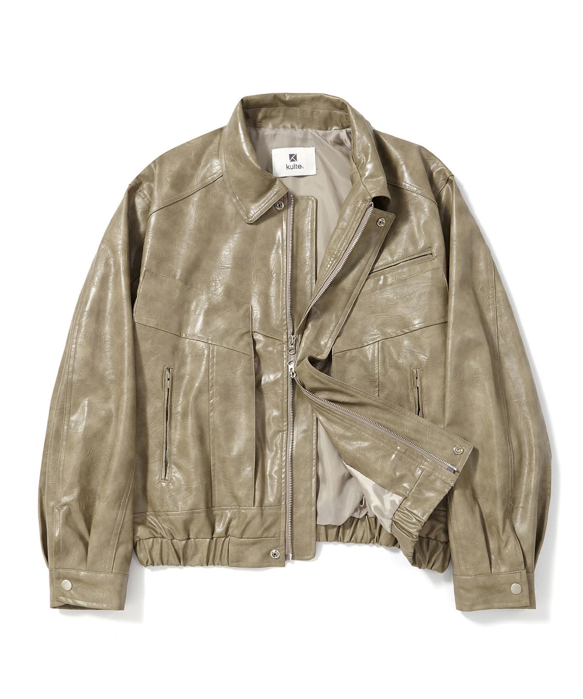 쿨트(KULTE) WILD SYNTHETIC BOMBER JACKET_BEIGE