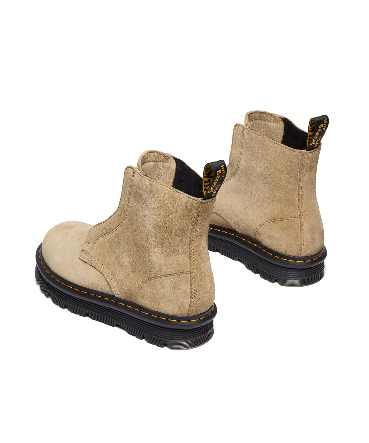 닥터마틴(DR.MARTENS) 제브잭 레이스 리스 부츠 EH 스웨이드 - 사바나 탄 / 42246200