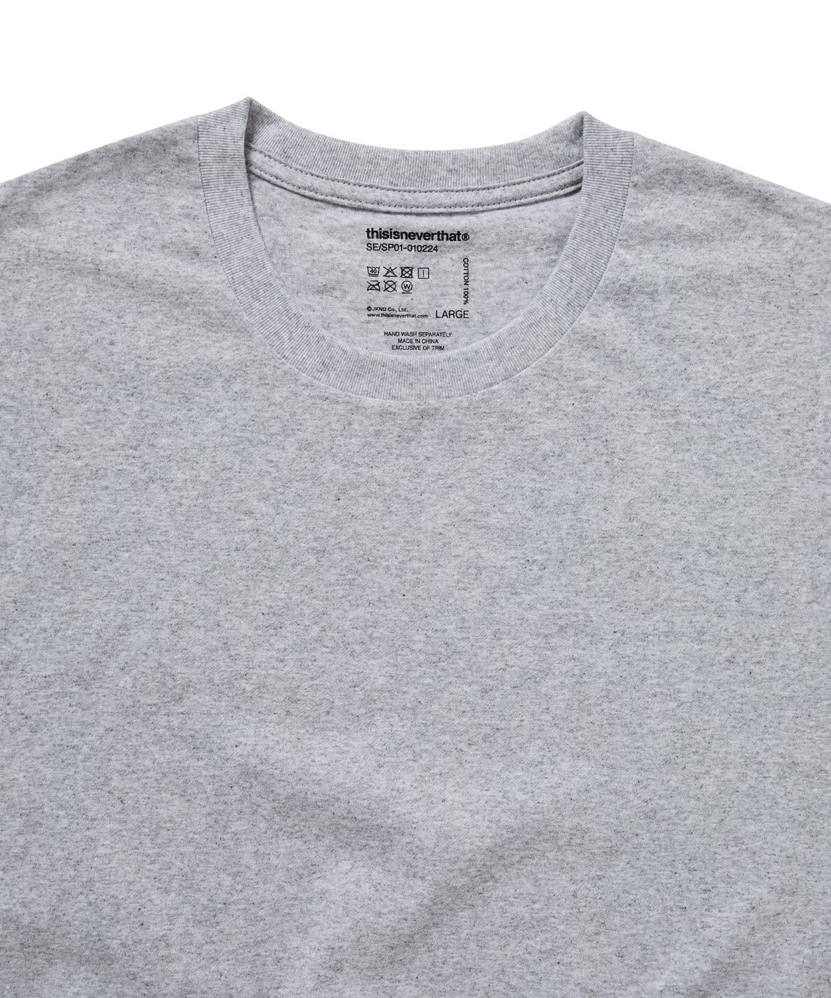 디스이즈네버댓(THISISNEVERTHAT) 3 TAGLESS T-SHIRTS Heather Grey