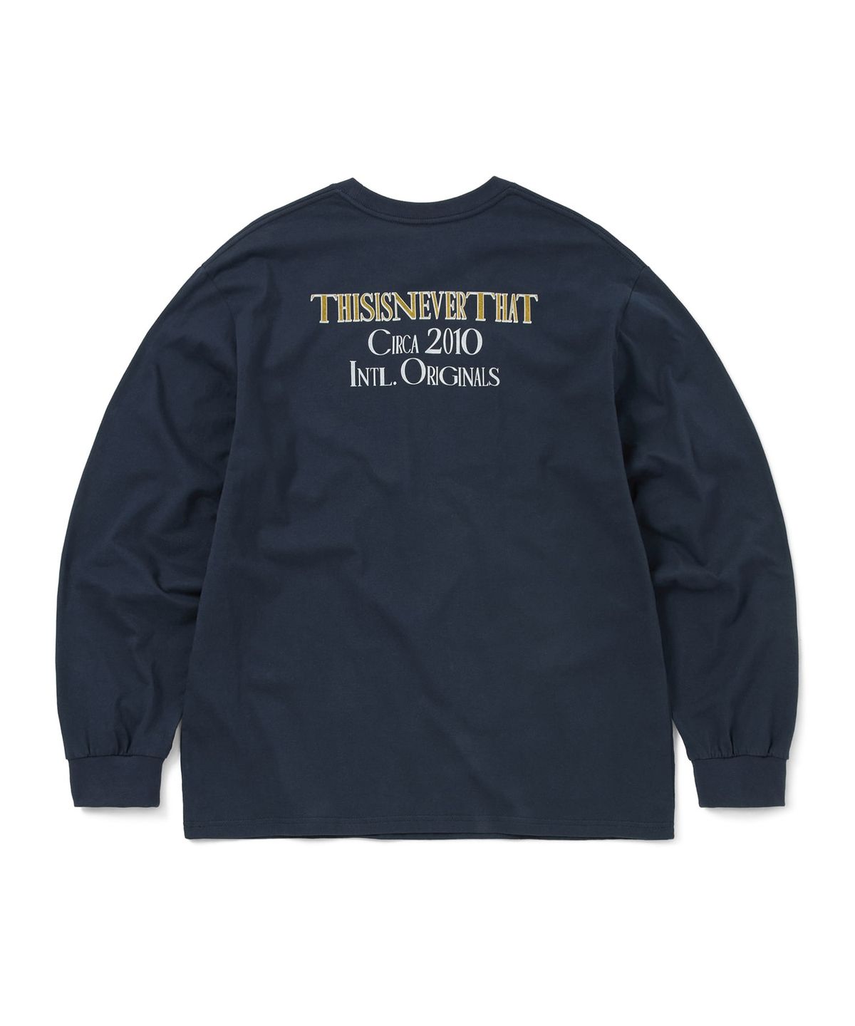 디스이즈네버댓(THISISNEVERTHAT) CIRCA 2010 L/S Tee Navy