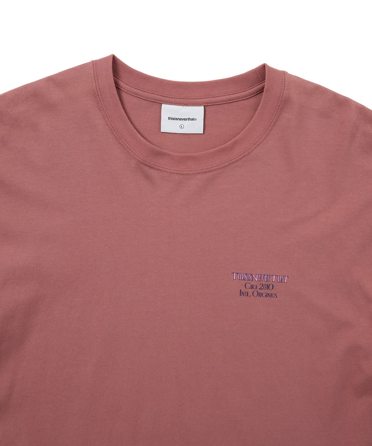 디스이즈네버댓(THISISNEVERTHAT) CIRCA 2010 L/S Tee Red Wood