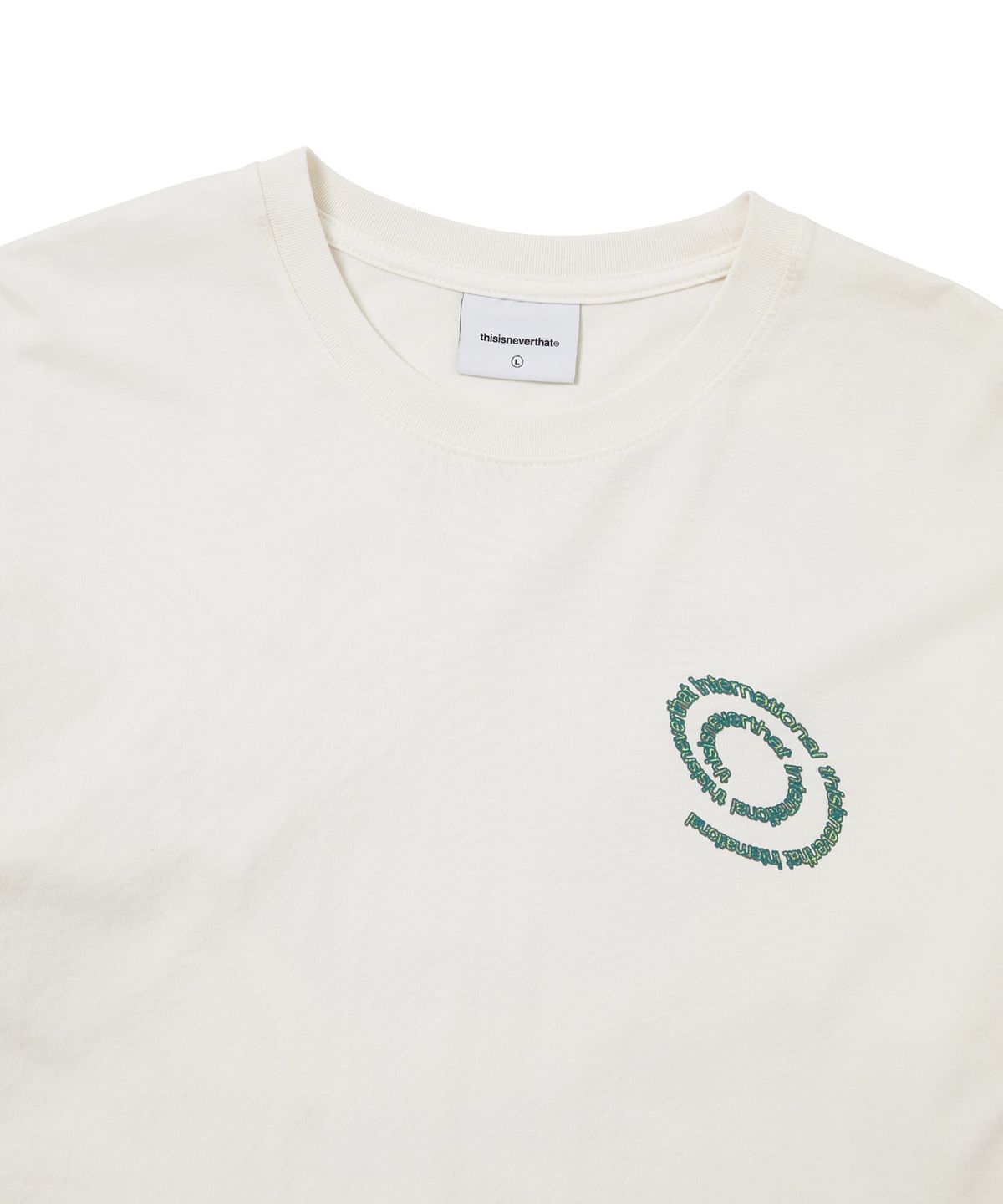 디스이즈네버댓(THISISNEVERTHAT) Spiral Logo L/S Tee Ivory