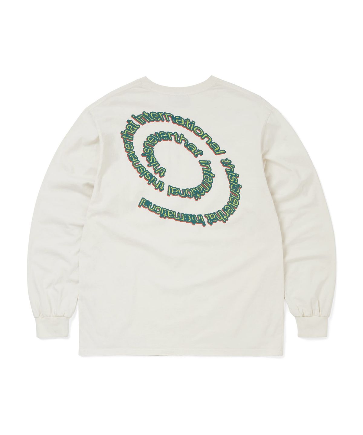 디스이즈네버댓(THISISNEVERTHAT) Spiral Logo L/S Tee Ivory