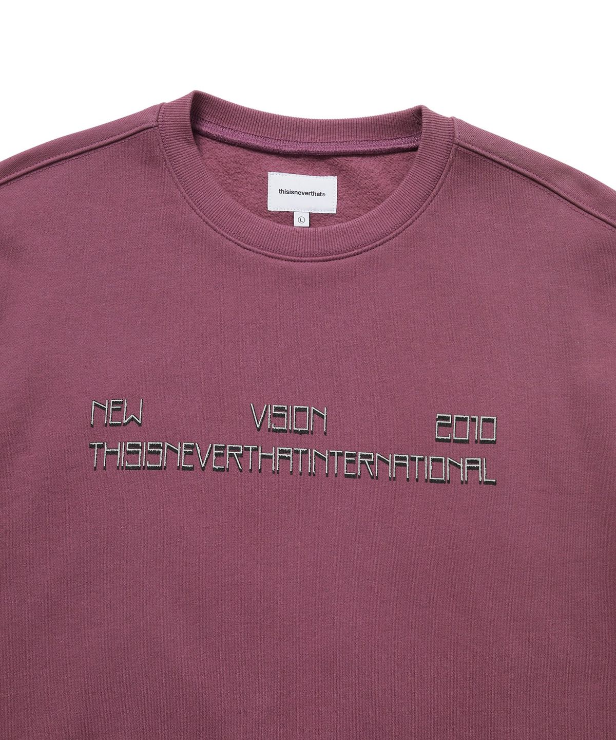 디스이즈네버댓(THISISNEVERTHAT) NEW VISION 2010 Crewneck Fuchsia