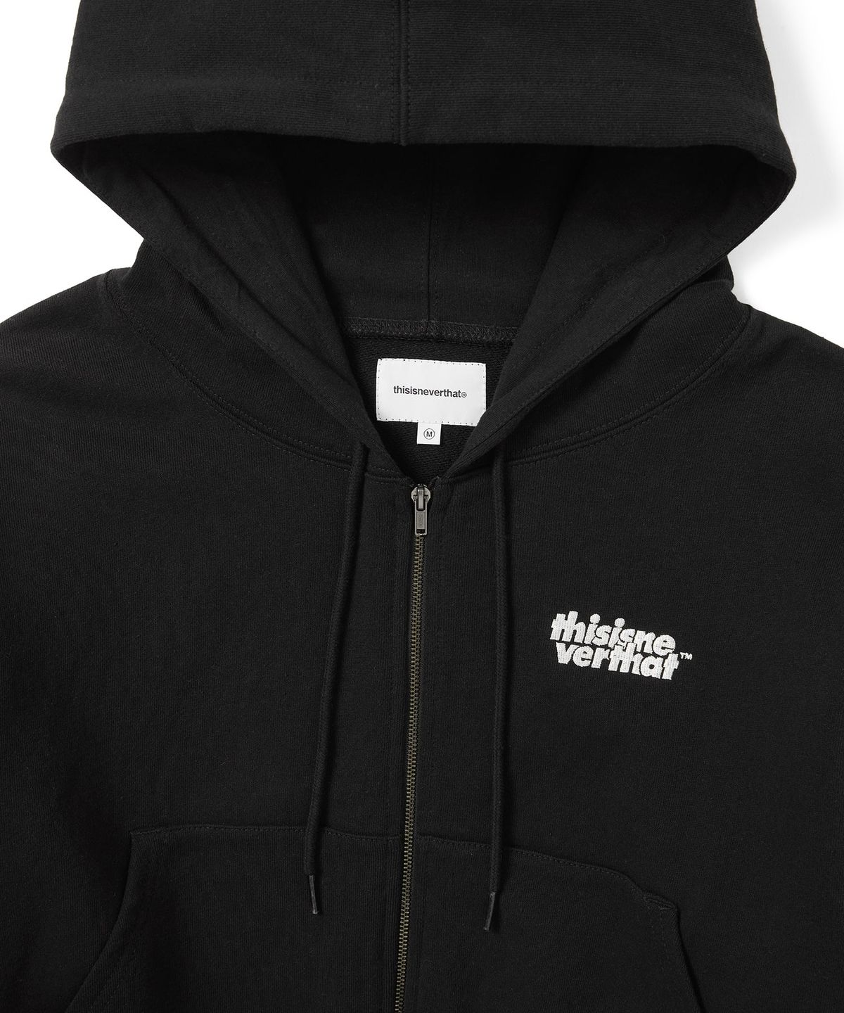 디스이즈네버댓(THISISNEVERTHAT) OL-Logo W Zip Up Hoodie Black