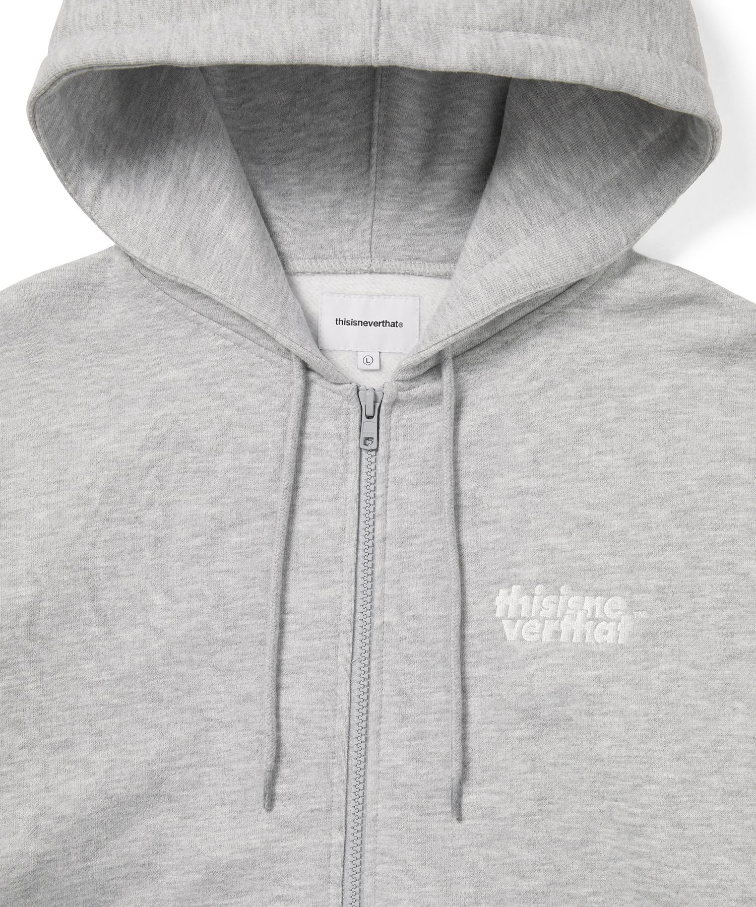 トップス TNT OL-Logo Zip Up Hoodie Heather Grey MUSINSA | thisisneverthat OL-Logo Zip Up Hoodie Heather Grey