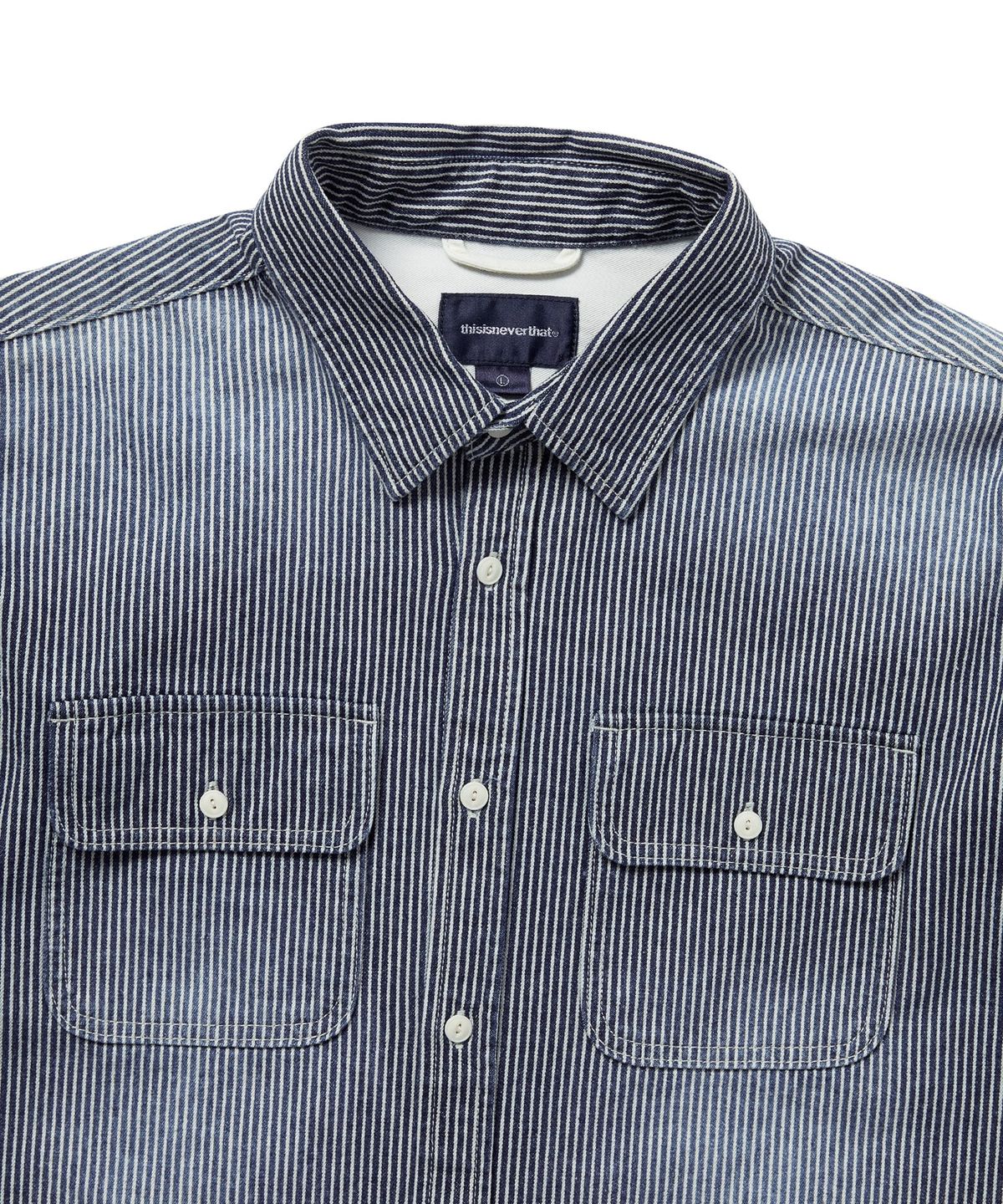 디스이즈네버댓(THISISNEVERTHAT) Hickory Denim Shirt Indigo