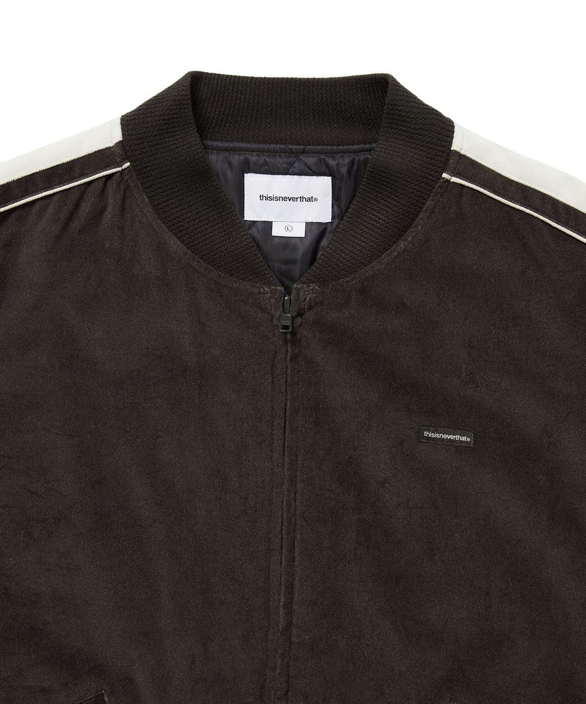 디스이즈네버댓(THISISNEVERTHAT) Velvet Track Jacket Brown