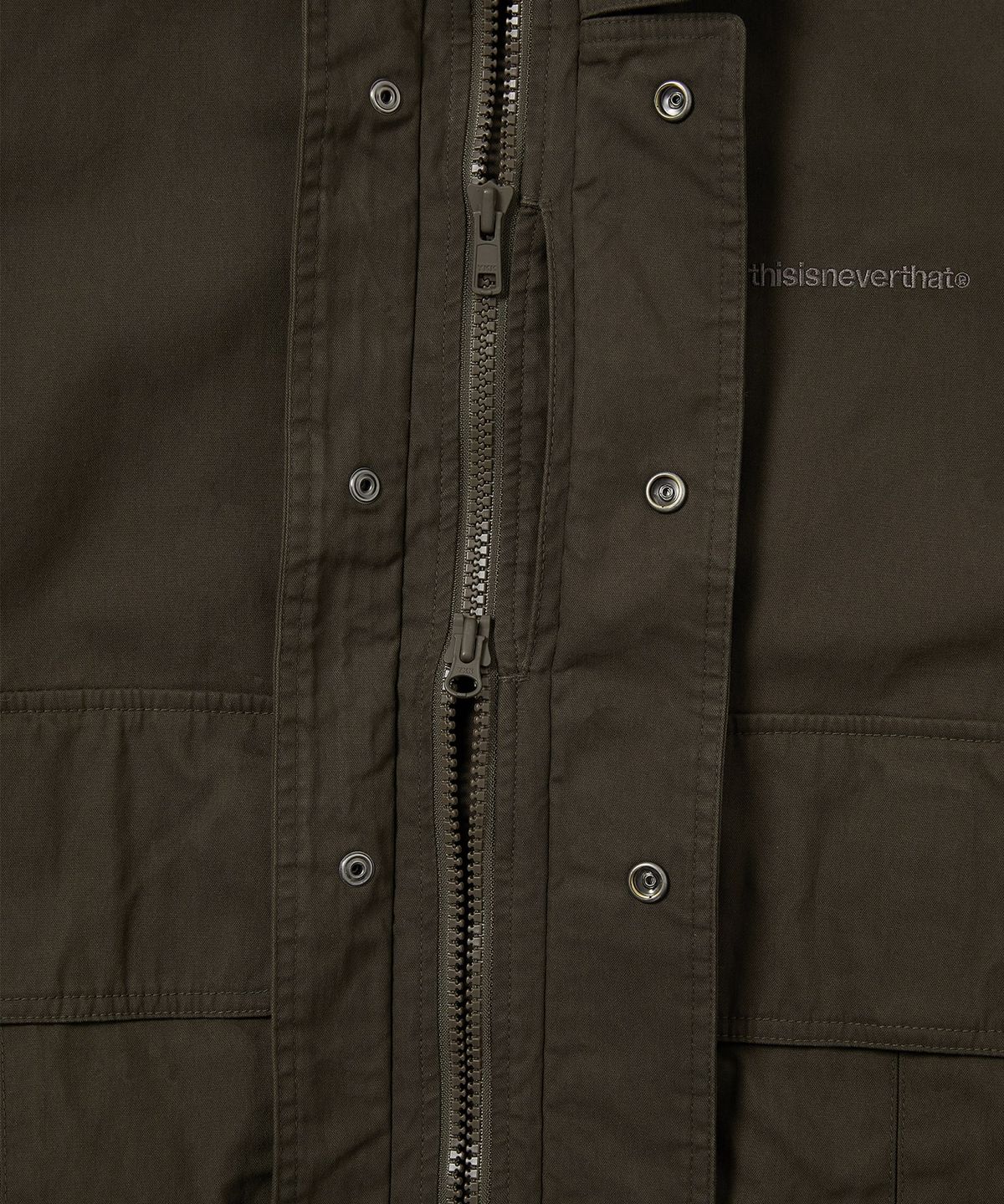 디스이즈네버댓(THISISNEVERTHAT) Waxed Field Jacket Olive