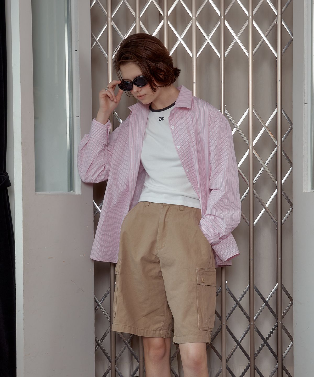 아노에틱(ANOETIC) SEERSUCKER SHIRT_PINK
