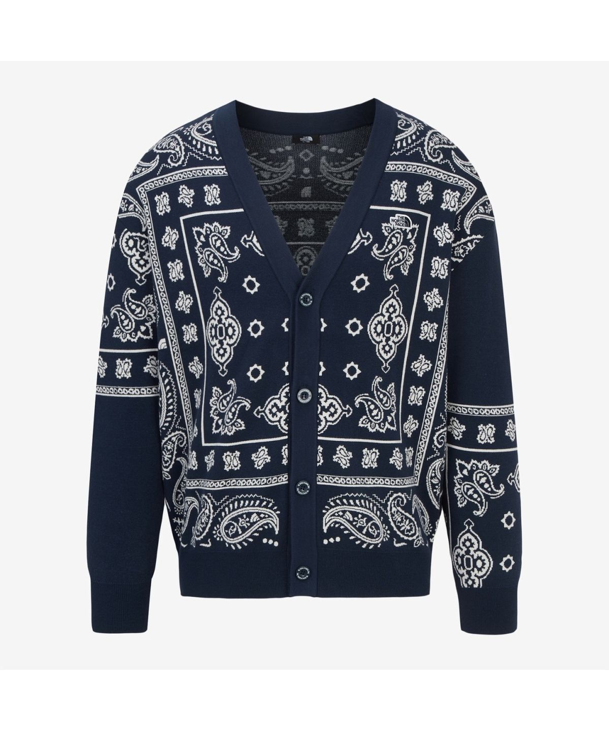 노스페이스(THE NORTH FACE) NJ5SR55A 남성 페이즐리 가디건 MIDNIGHT_NAVY