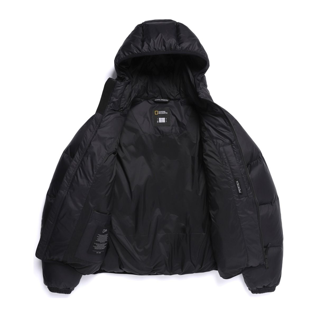 내셔널지오그래픽(NATIONALGEOGRAPHIC) N254UDW902 타이라 후드 덕다운 점퍼 BLACK