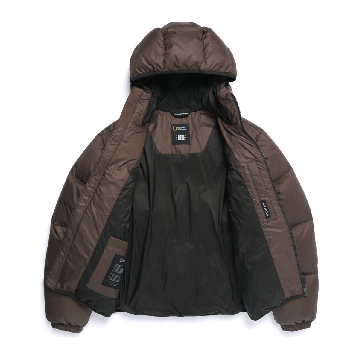 내셔널지오그래픽(NATIONALGEOGRAPHIC) N254UDW902 타이라 후드 덕다운 점퍼 BROWN