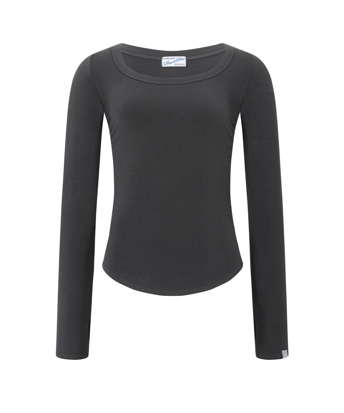 플리즈노팔로우(PLEASENOFOLLOW) 25FW New MOMO Shirring Top (Deep Charcoal)