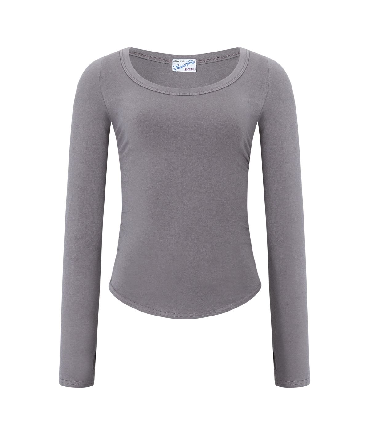 플리즈노팔로우(PLEASENOFOLLOW) 25FW New MOMO Shirring Top (Vintage Charcoal)