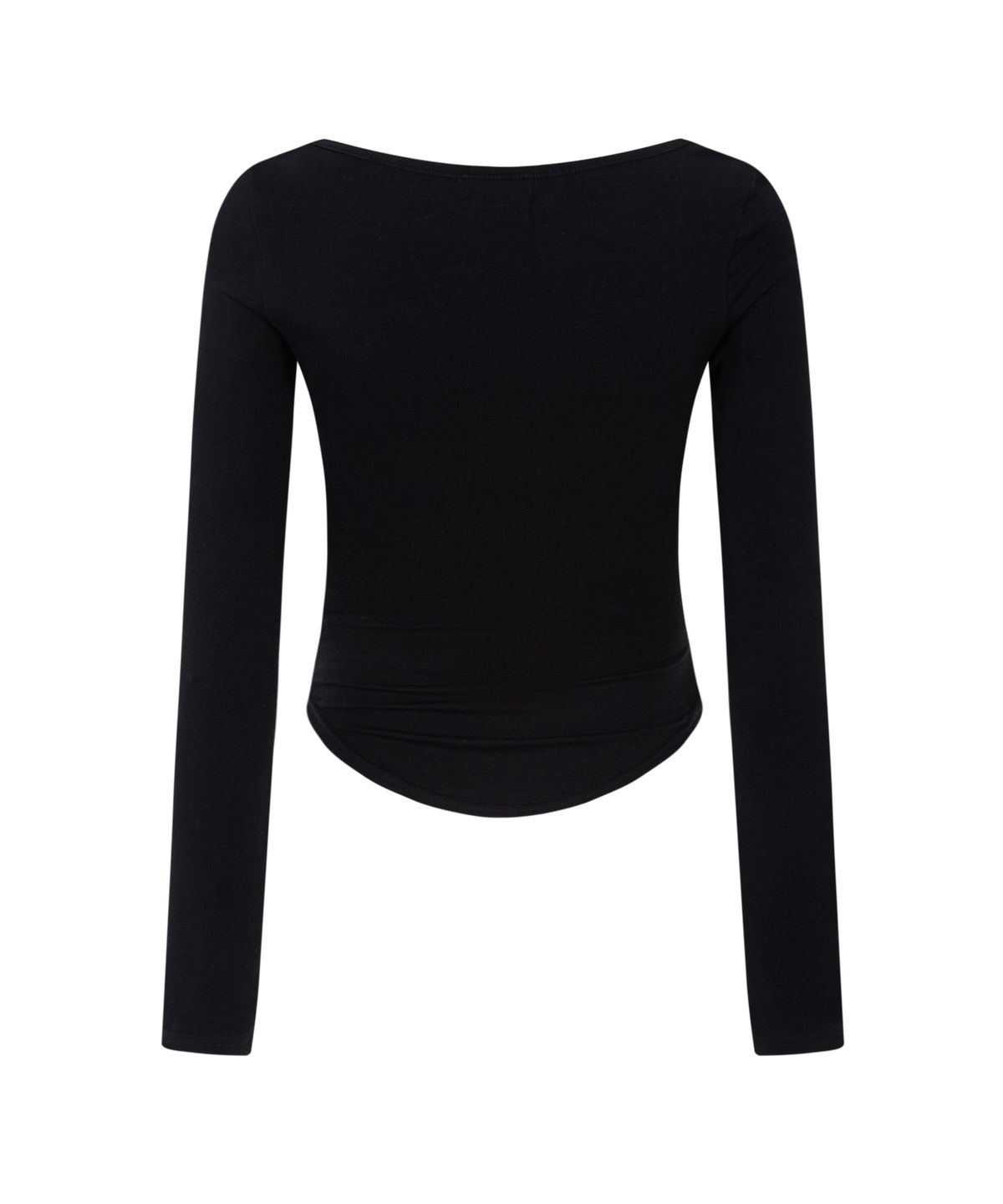 플리즈노팔로우(PLEASENOFOLLOW) Romy Logo Long Sleeve Top (Black)