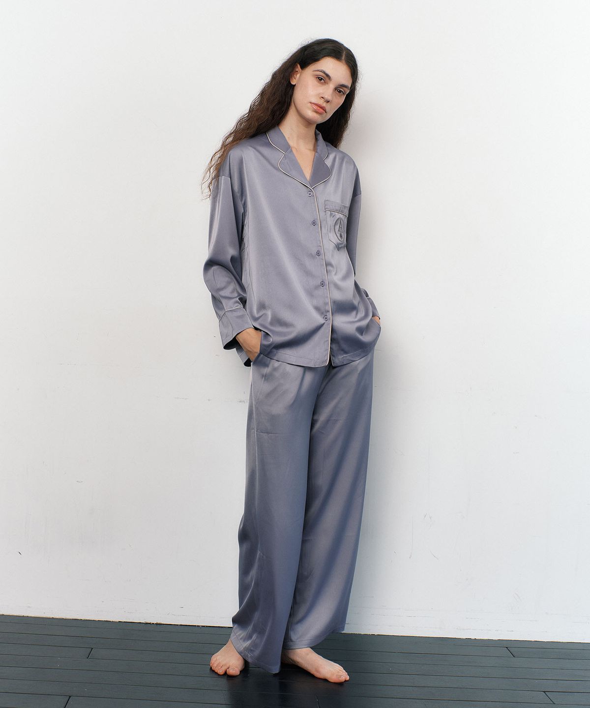 아템포(ATEMPO) CLASSIC ROUND PAJAMA SET_ash violet