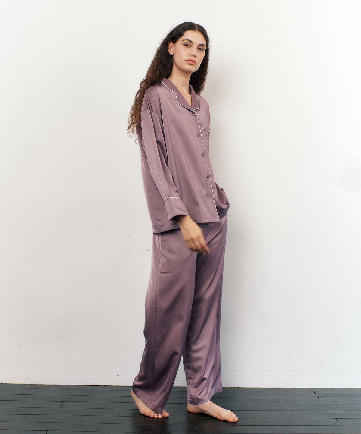 아템포(ATEMPO) CLASSIC ROUND PAJAMA SET_rose purple