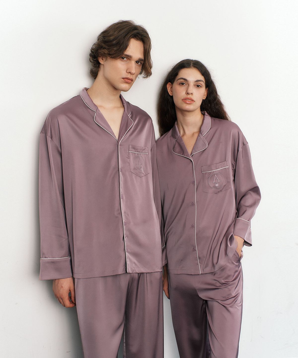 아템포(ATEMPO) CLASSIC ROUND PAJAMA SET_rose purple