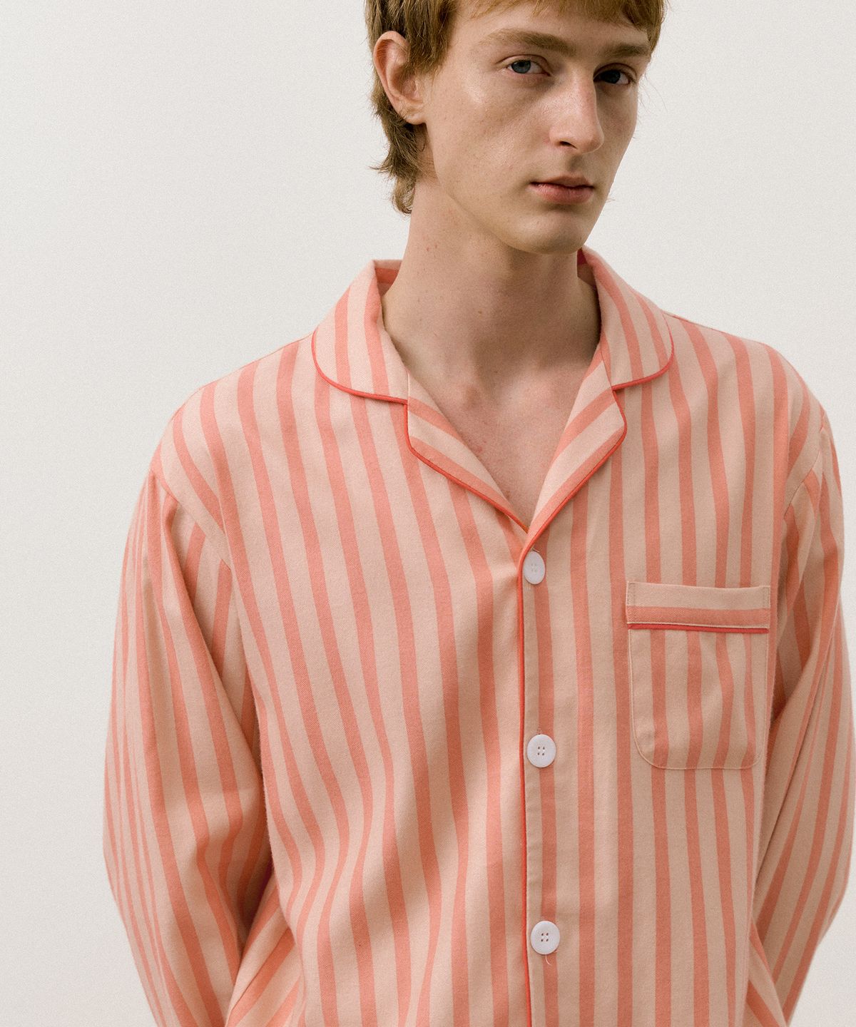 조스라운지(JO'S LOUNGE) [웜모달] (couple) Candy Stripe Pajama Set + Lounge Shirt