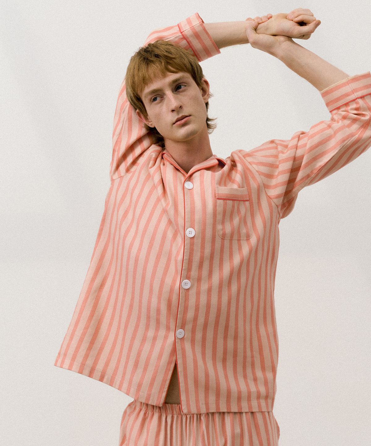 조스라운지(JO'S LOUNGE) [웜모달] (couple) Candy Stripe Pajama Set + Lounge Shirt