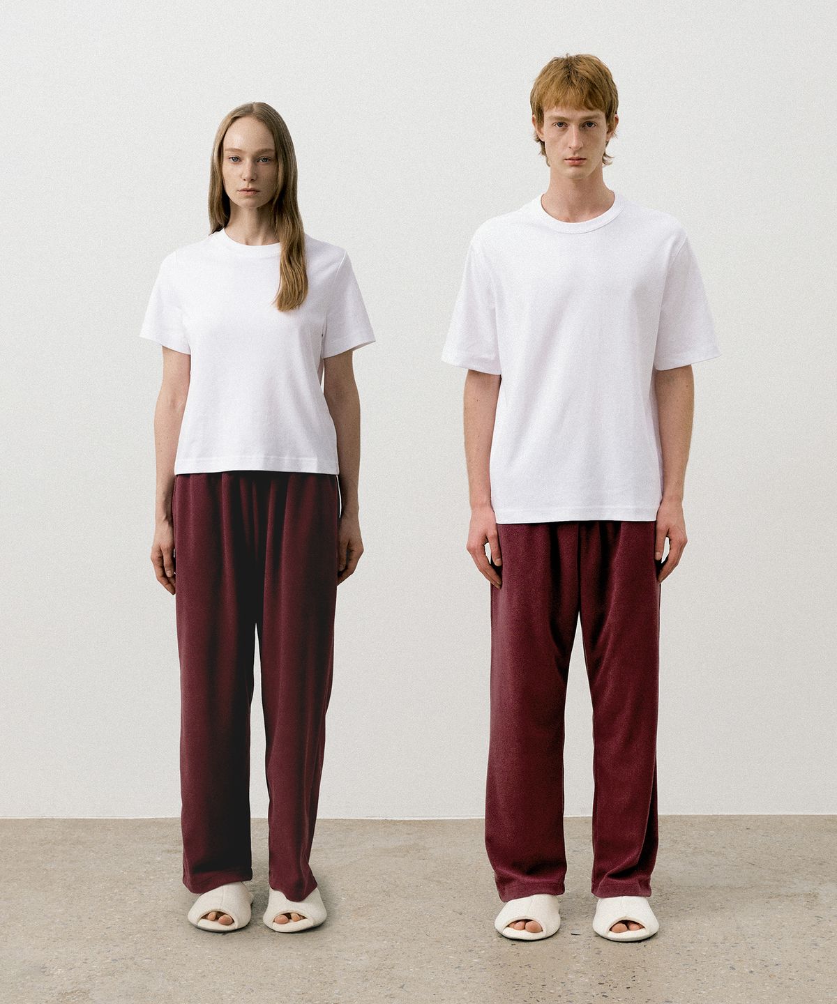 조스라운지(JO'S LOUNGE) Marshmallow Fleece Pants Wine