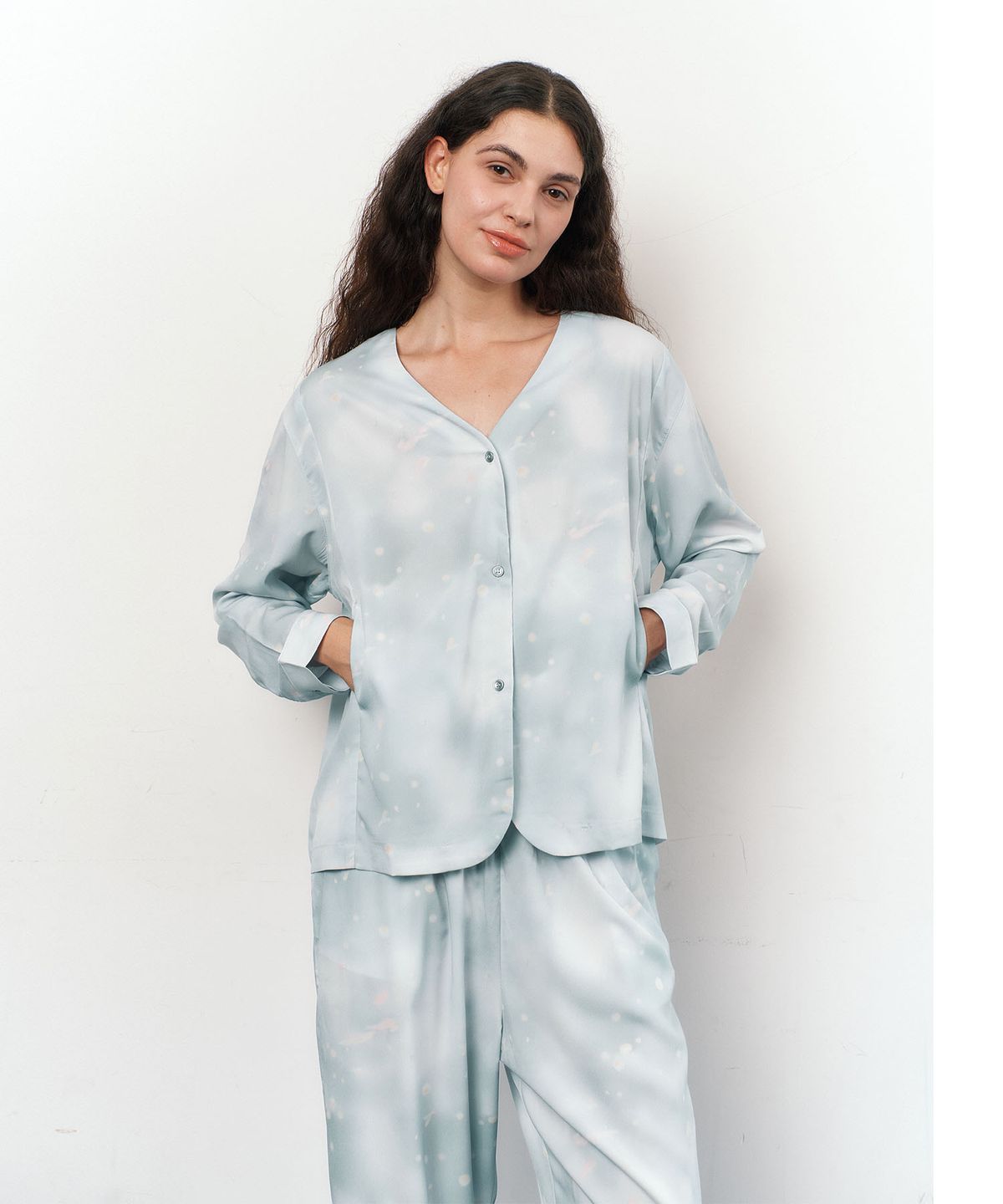 아템포(ATEMPO) COZY ROUND PAJAMA SET_sunshine blue
