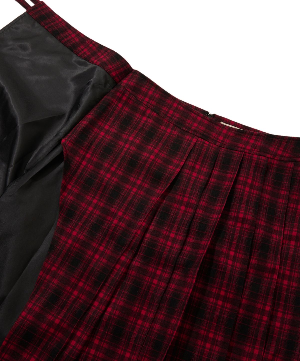 펜필드(PENFIELD) 센티넬 플리츠 랩 스커트 레드_FR3WS27F