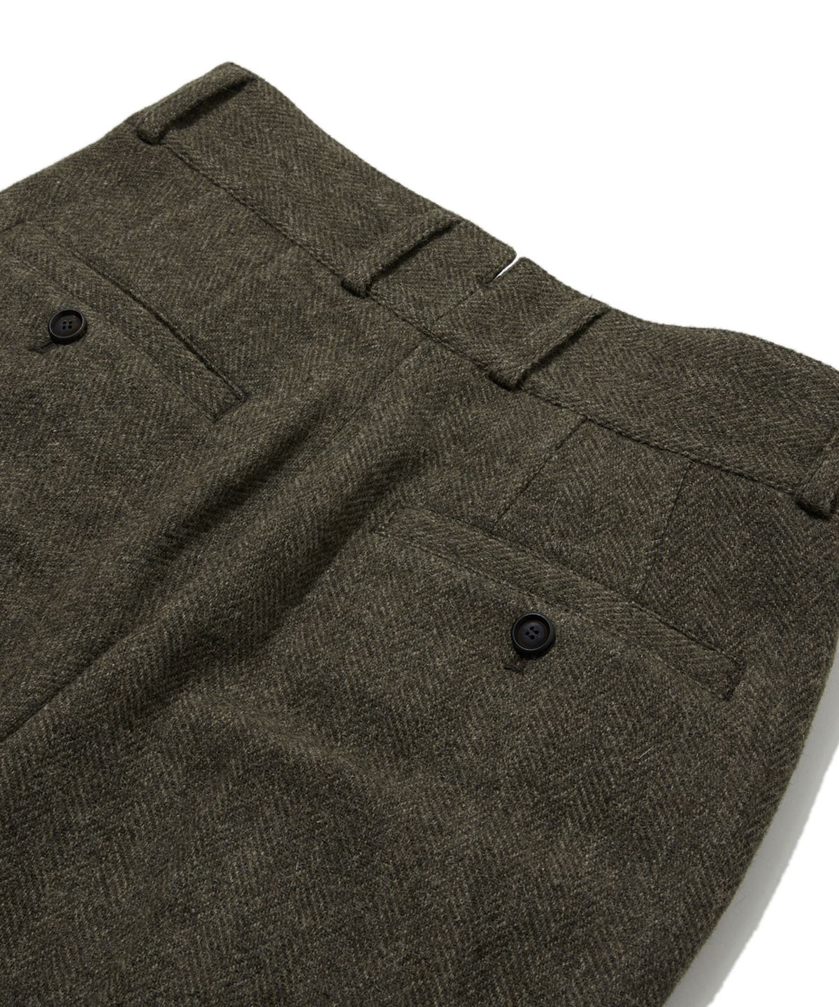 펜필드(PENFIELD) [TRAILWEAR]헤링본 투 플리츠 트라우저 다크브라운_FR4WP503
