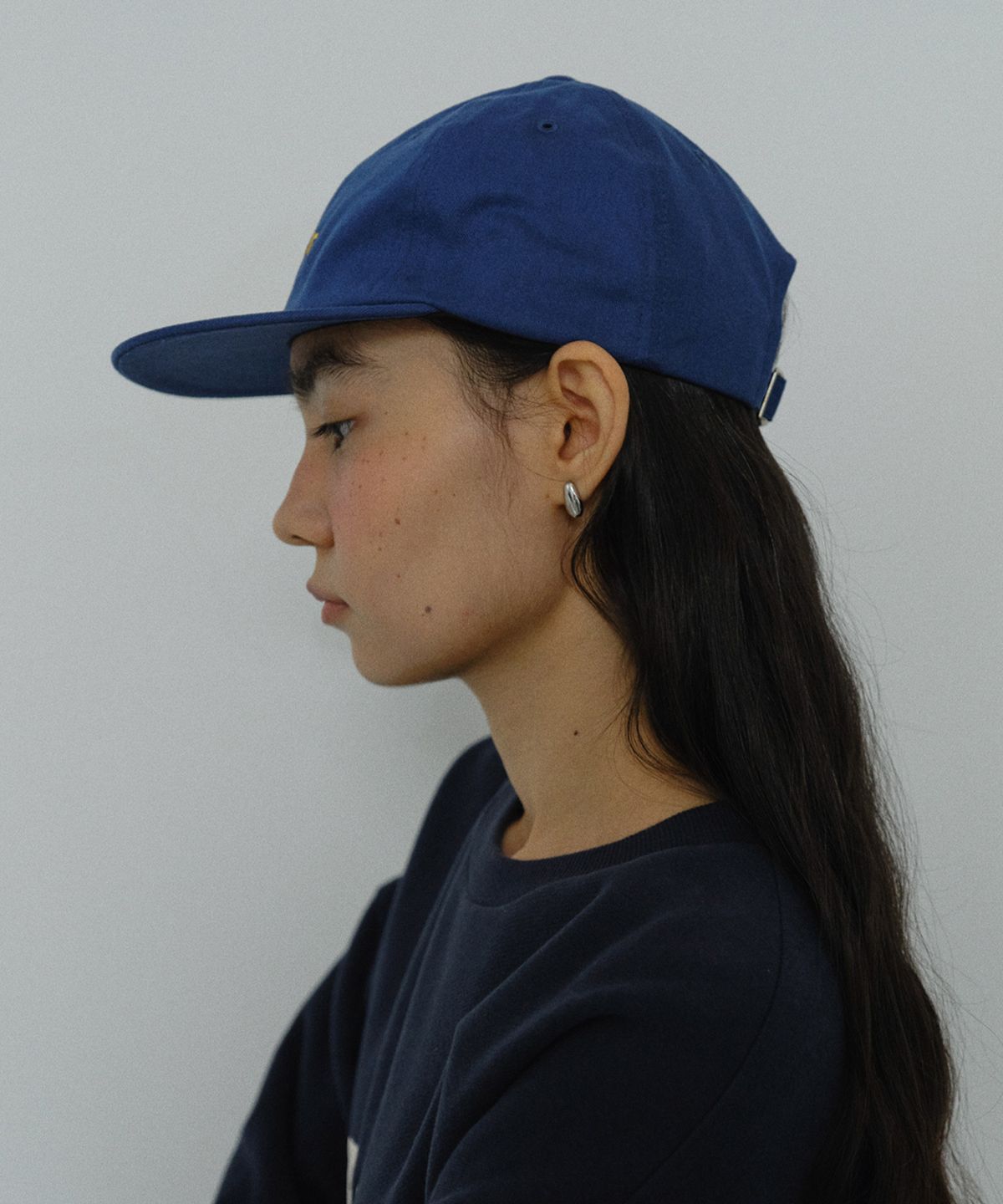 엔오르(EN OR) [CORE] ENOR SMALL LOGO BALL CAP - NAVY