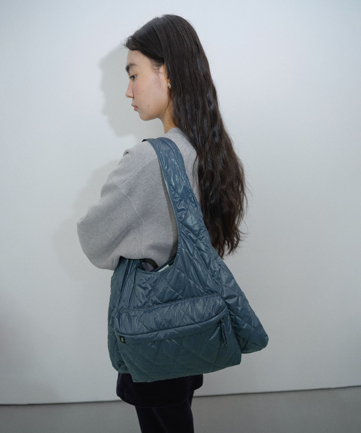 엔오르(EN OR) [CORE] QUILTED BAG - THE QUIET BLUE
