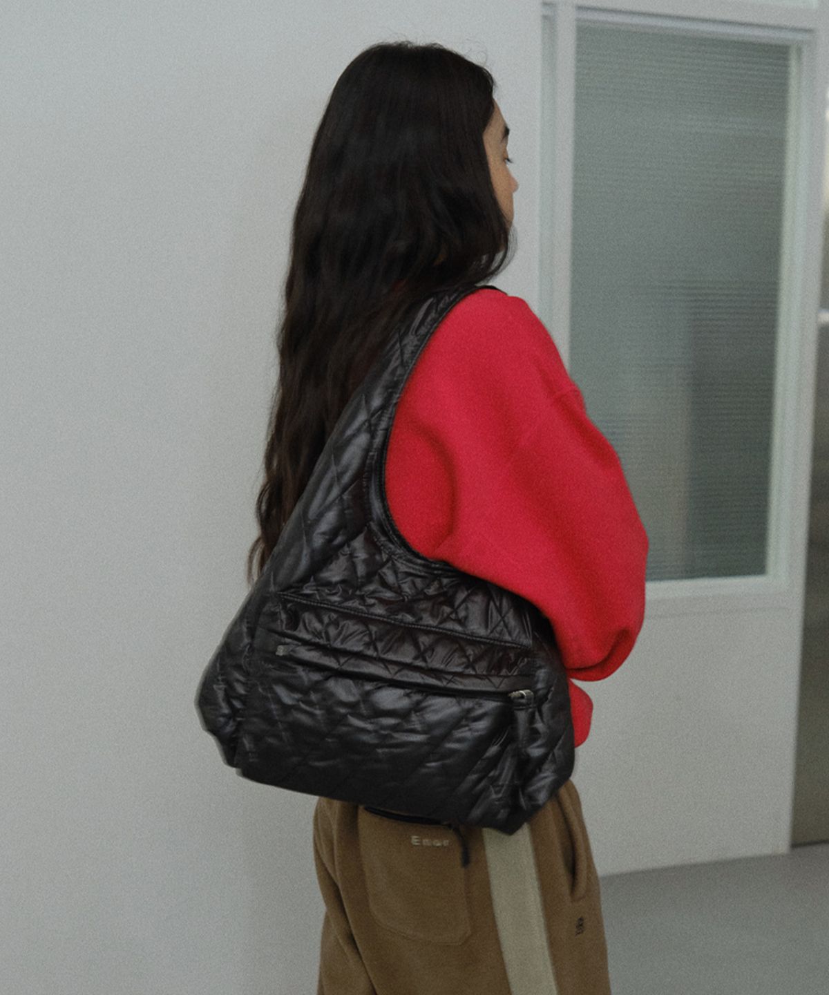 엔오르 스튜디오(ENOR STUDIO) [CORE] QUILTED BAG - BLACK