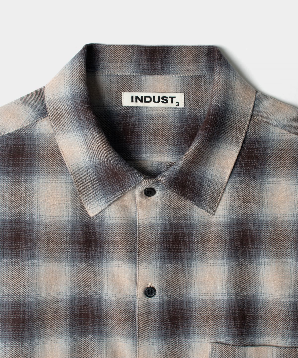 인더스트(INDUST) 애쉬포드 체크 셔츠_네이비