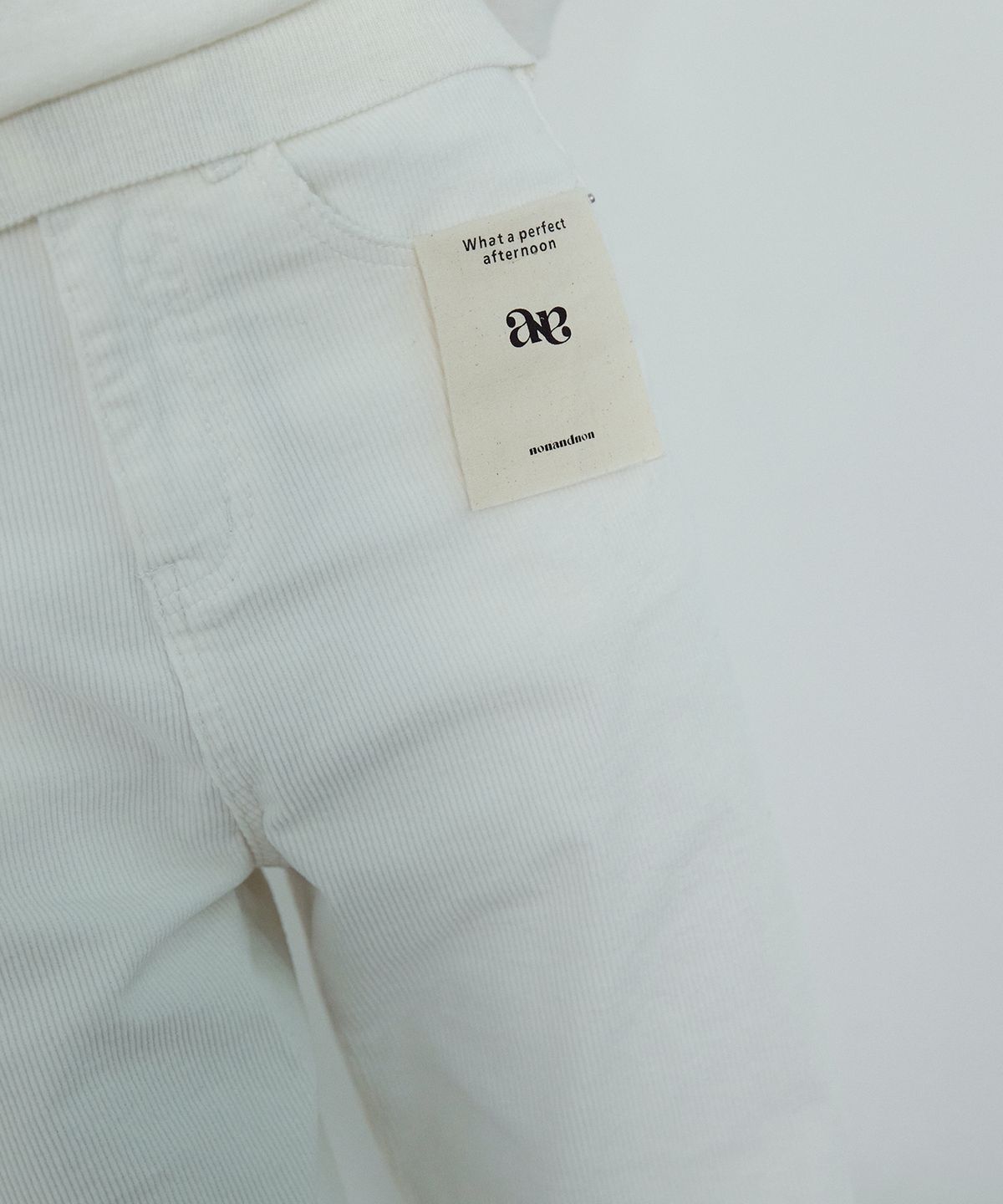 논앤논(NON AND NON) KMA STRAIGHT CORDUROY PANTS_NFPT5310 (IVORY)
