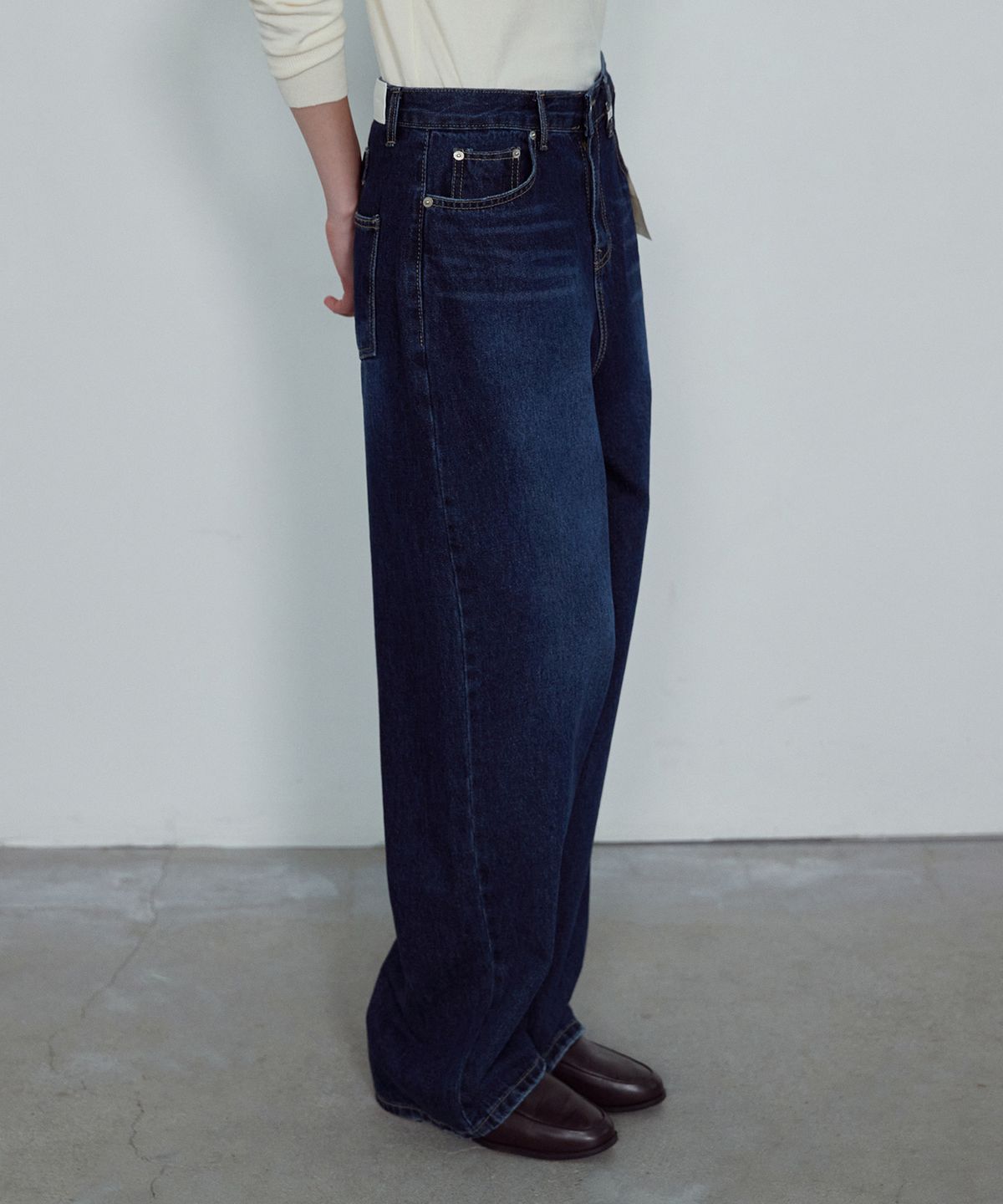 논앤논(NON AND NON) NARD TAB WIDE DENIM PANTS_NFDP5299