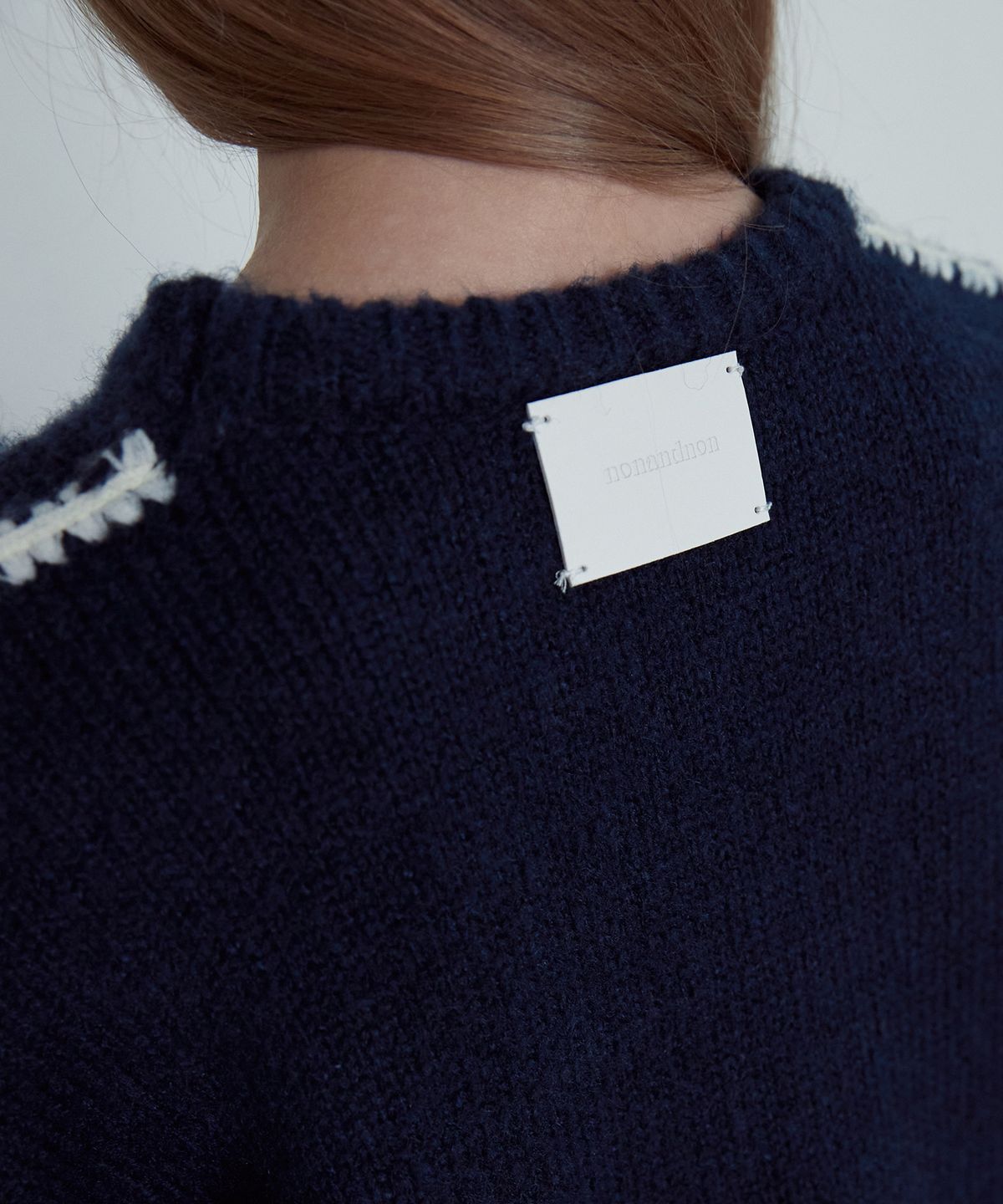 논앤논(NON AND NON) CHUNKY CRWNECK SWEATER_NFKN4140 (NAVY)