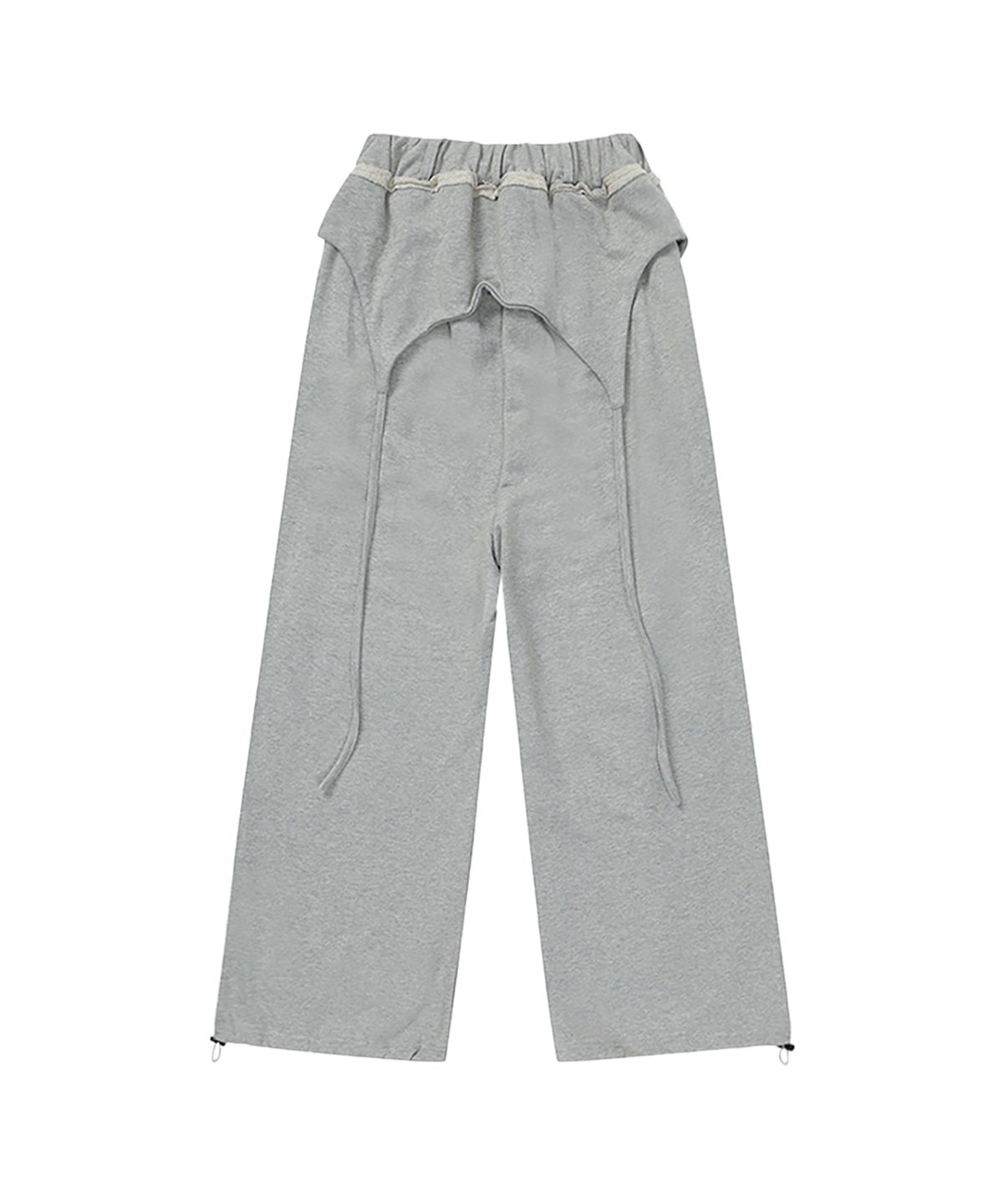 길라아카이브(GILAARCHIVE) OVERLAP SCRIPT SWEATPANTS_GREY