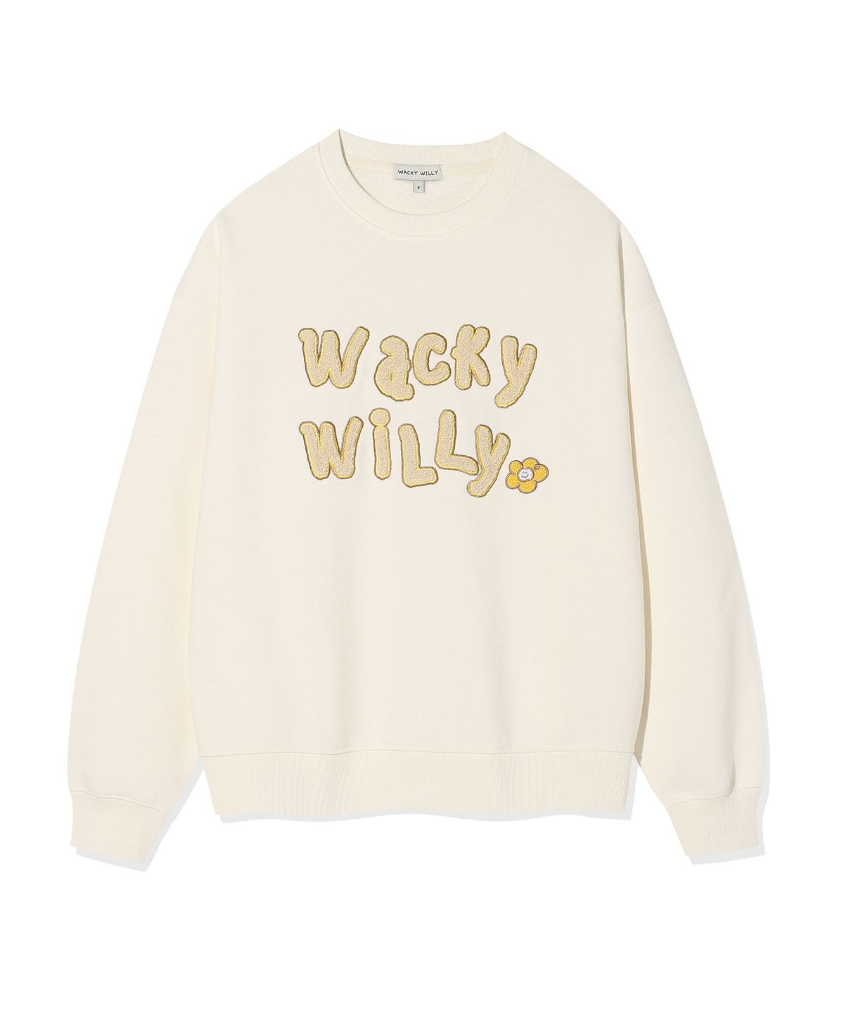 와키윌리(WACKY WILLY) 우먼스 부클 맨투맨 크림