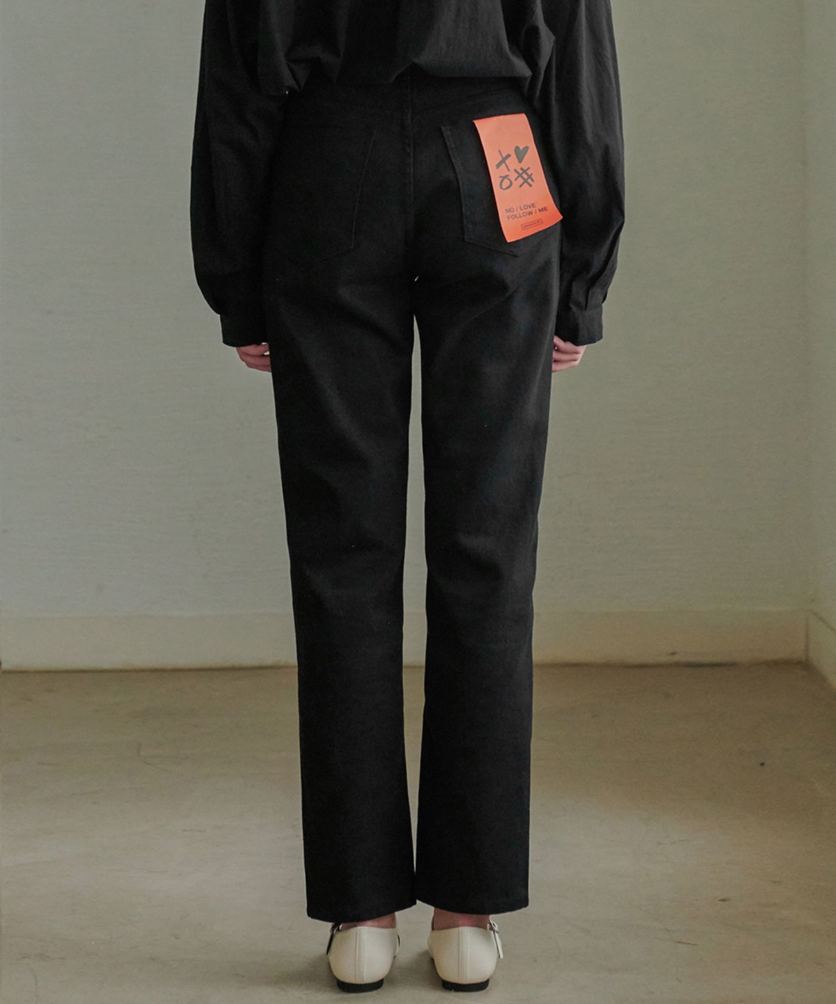 판도라핏(PANDORAFIT) [WIDE] Maple Jeans Black