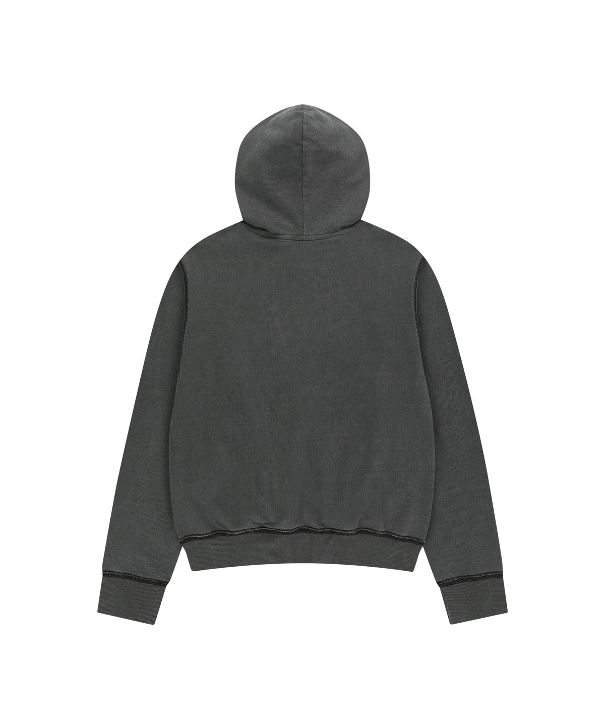 아캄(AAKAM) Logo Patch Zip-Up Hoodie (Black)