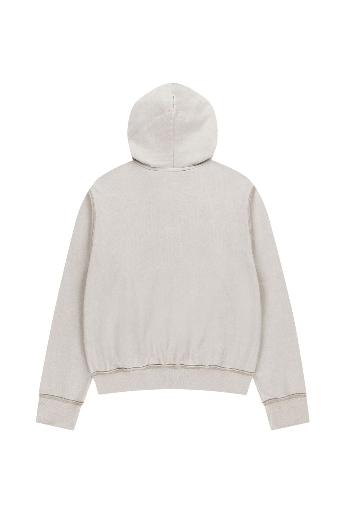 아캄(AAKAM) Logo Patch Zip-Up Hoodie (Beige)