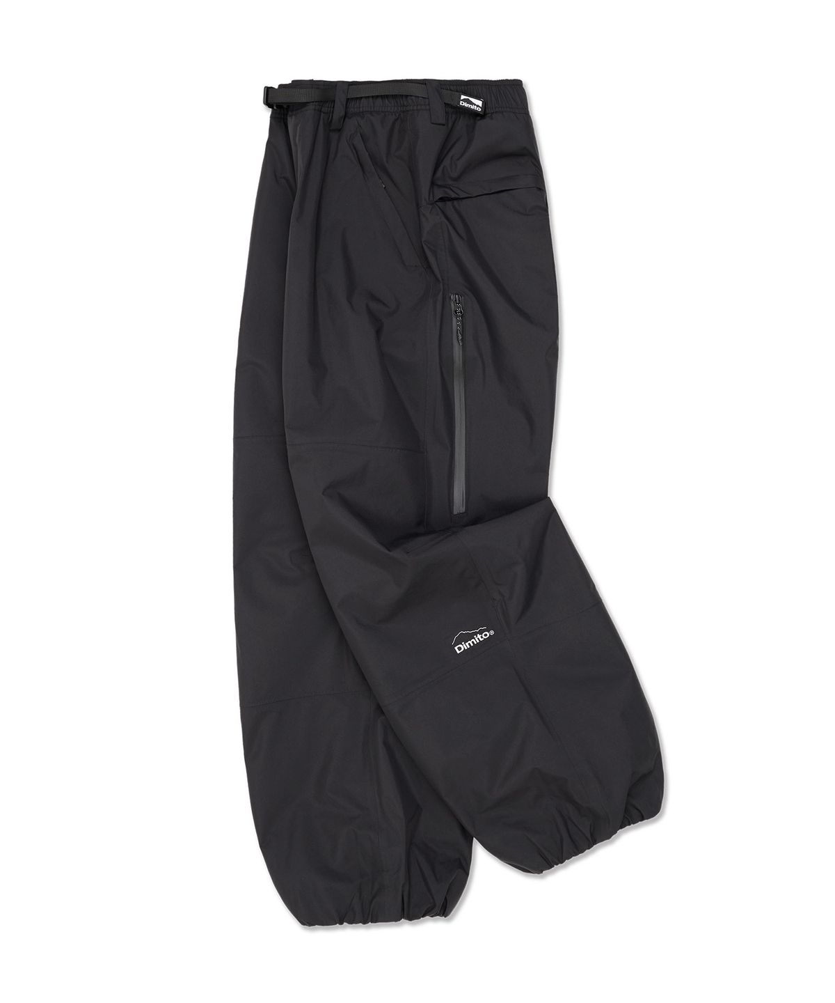 디미토(DIMITO) AIR VENT BANDED PANTS (WIDE FIT LV.1) BLACK