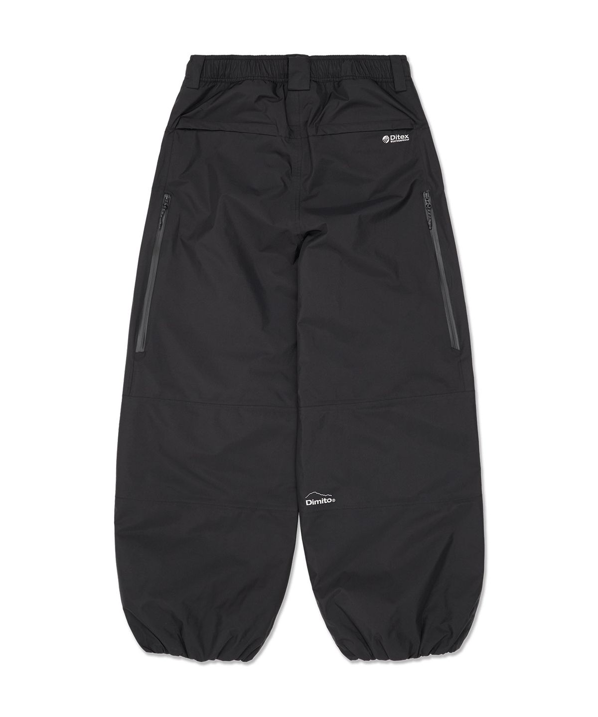 디미토(DIMITO) AIR VENT BANDED PANTS (WIDE FIT LV.1) BLACK