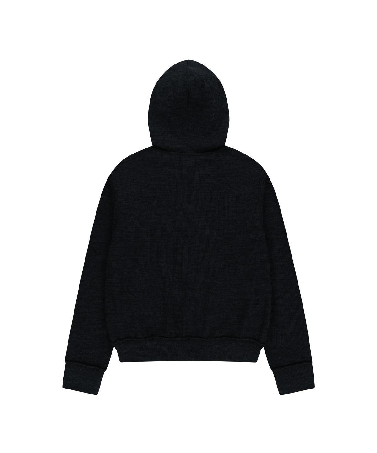 아캄(AAKAM) Basic Knit Zip-Up Hoodie (Black)