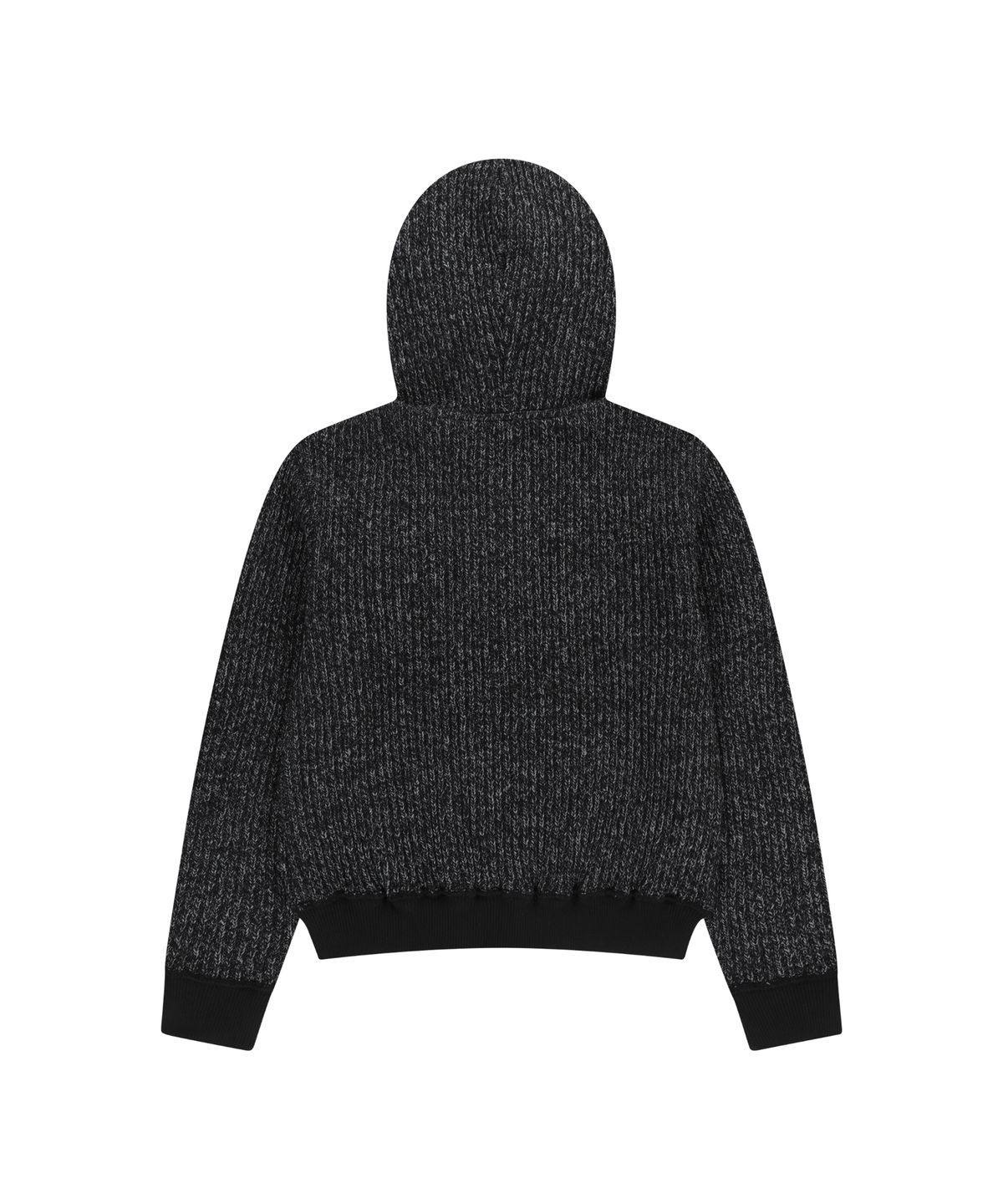 아캄(AAKAM) Bokashi Knit Zip-Up Hoodie (Black)
