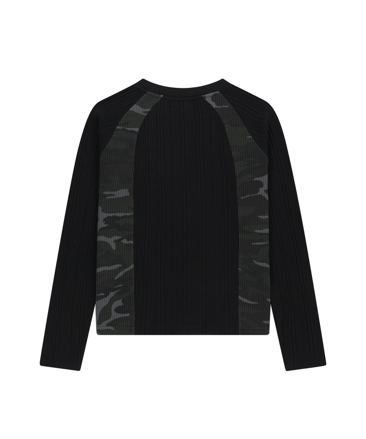 아캄(AAKAM) Side Camo Raglan Long Sleeve (Black)