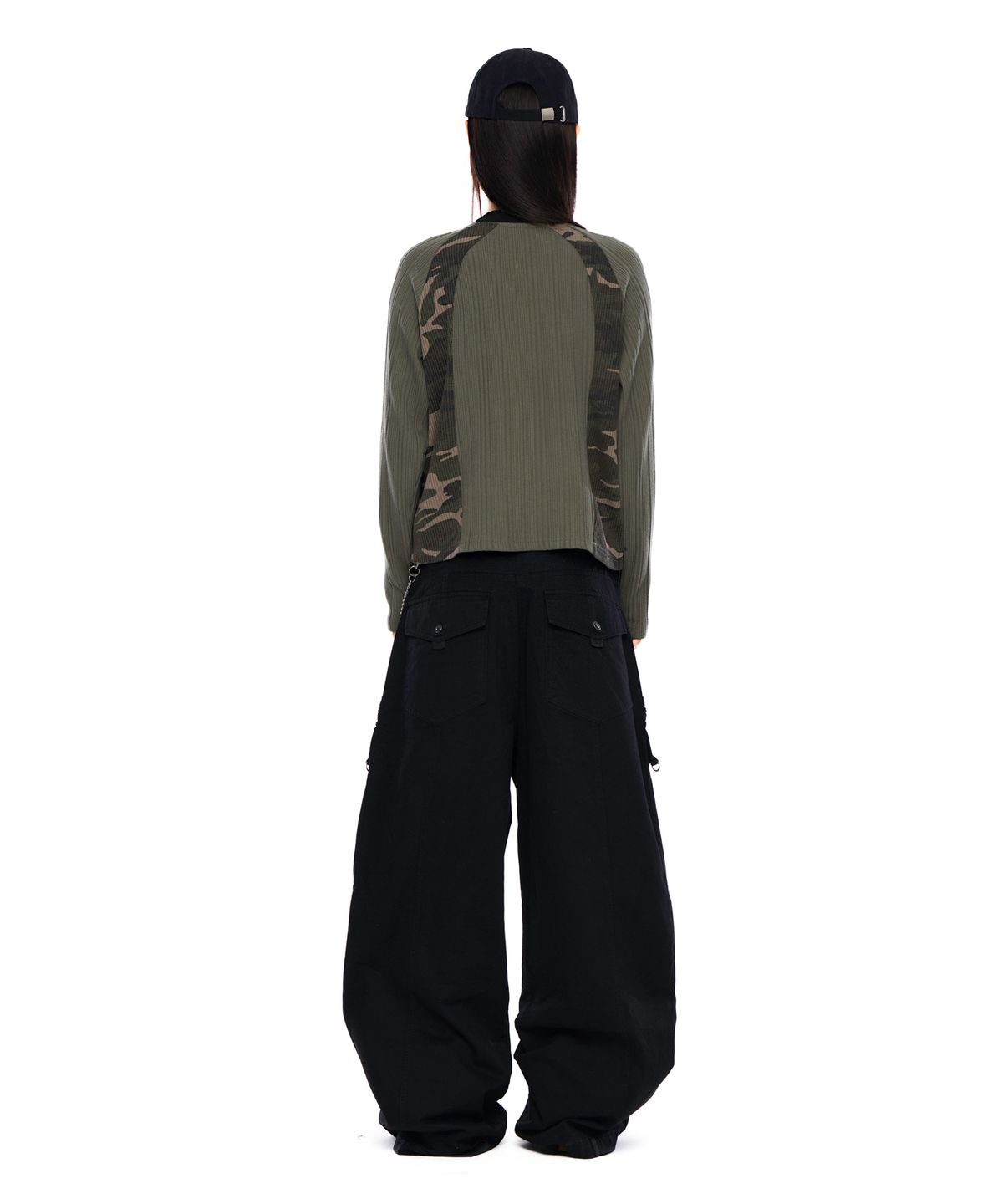 아캄(AAKAM) Side Camo Raglan Long Sleeve (Khaki)