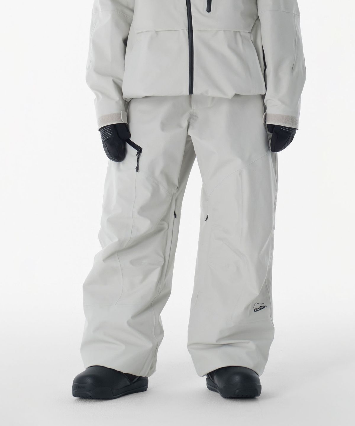 디미토(DIMITO) 25 LEVEL 2L PANTS (RELAXED FIT) CREAM WHITE