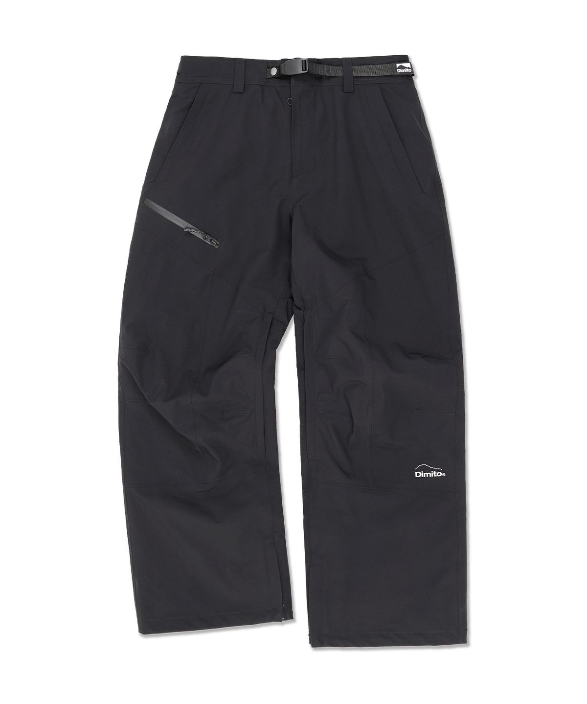 디미토(DIMITO) 25 LEVEL 2L PANTS (RELAXED FIT) BLACK