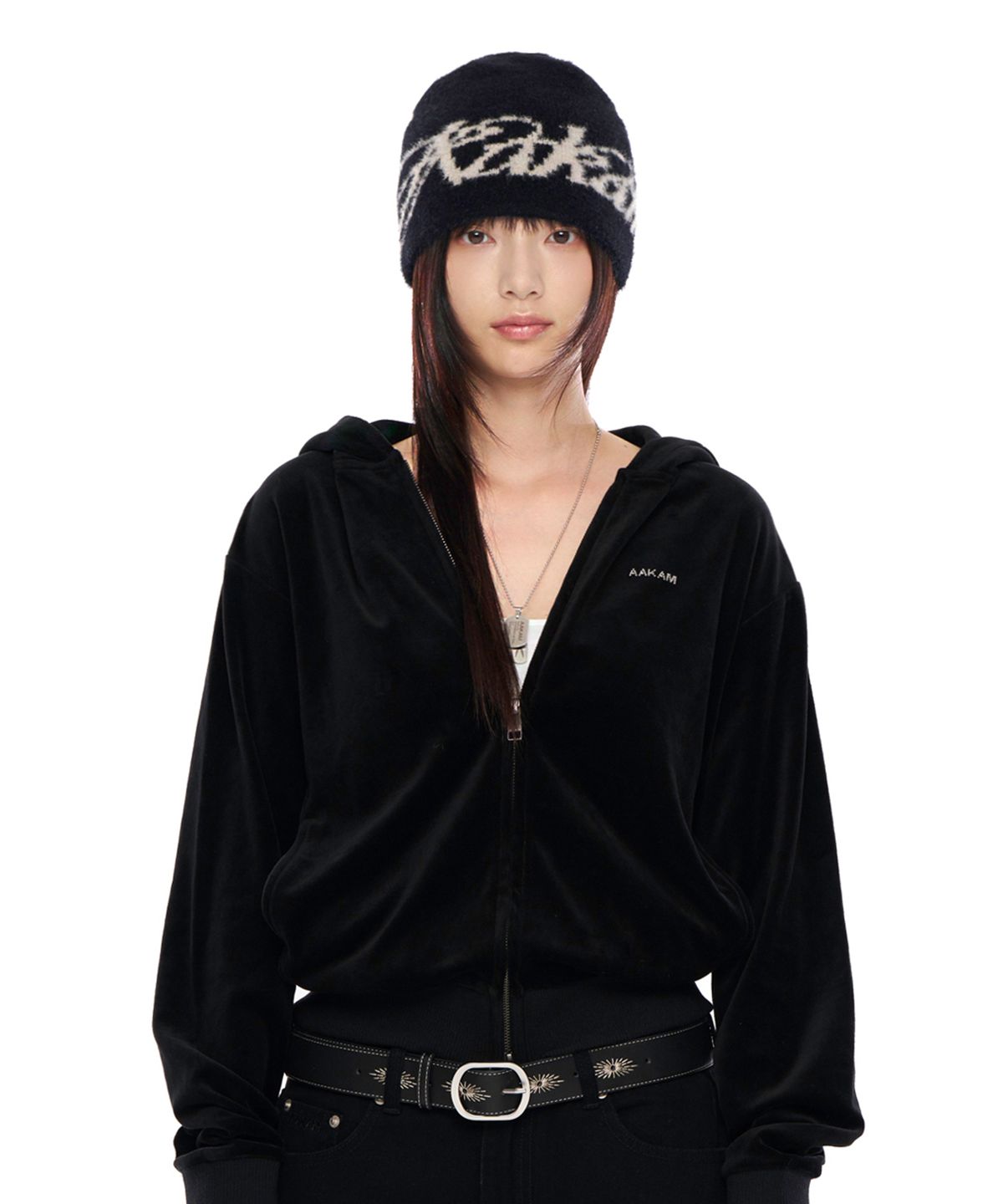 아캄(AAKAM) Fuzzy Beanie (Black)